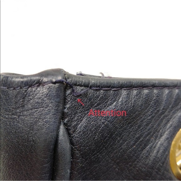 Chanel Navy Blue Lambskin Quilted Gold Chain Tote Bag - Picture 10 of 10